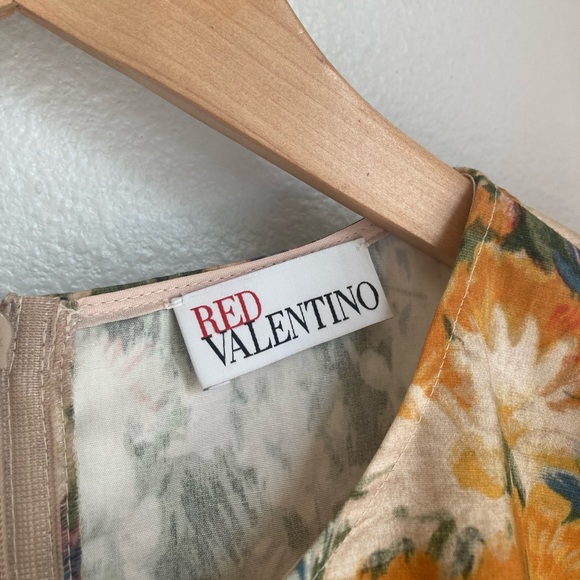 Red Valentino Floral Fit & Flare Dress Size 44 - Picture 3 of 9